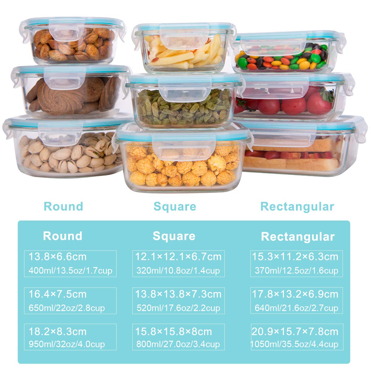 AILTEC close-up of rectangle glass container highlighting clear borosilicate surface benefit