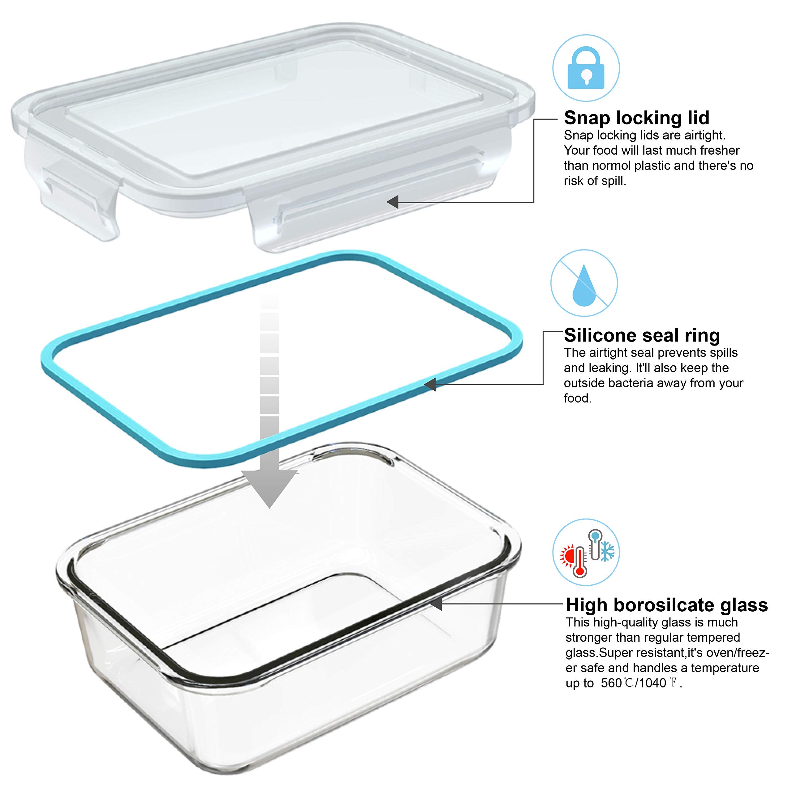 AILTEC round container filled with soup showing oven-to-freezer versatility