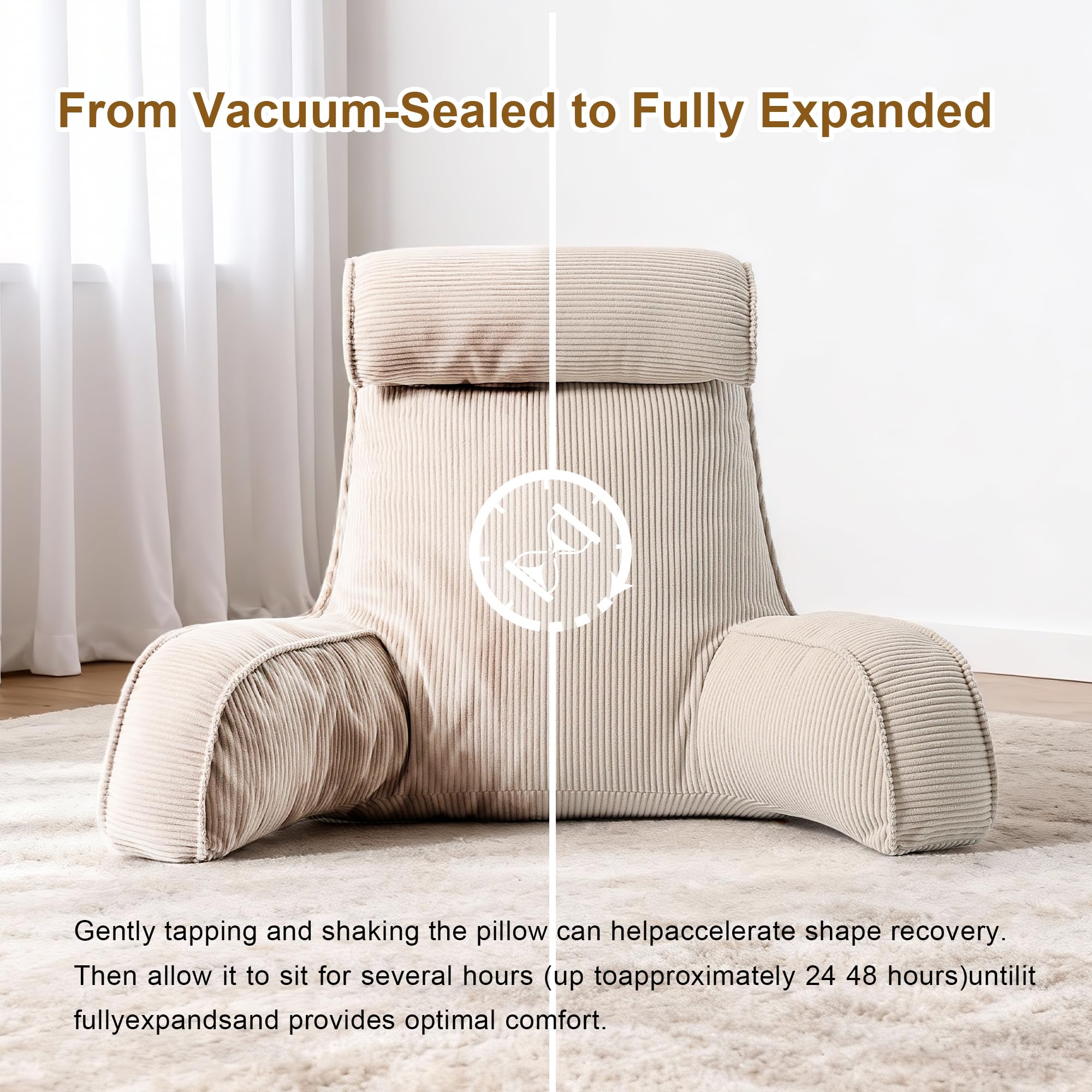 Ailuteie vacuum-packed unboxing showing expansion back to full shape