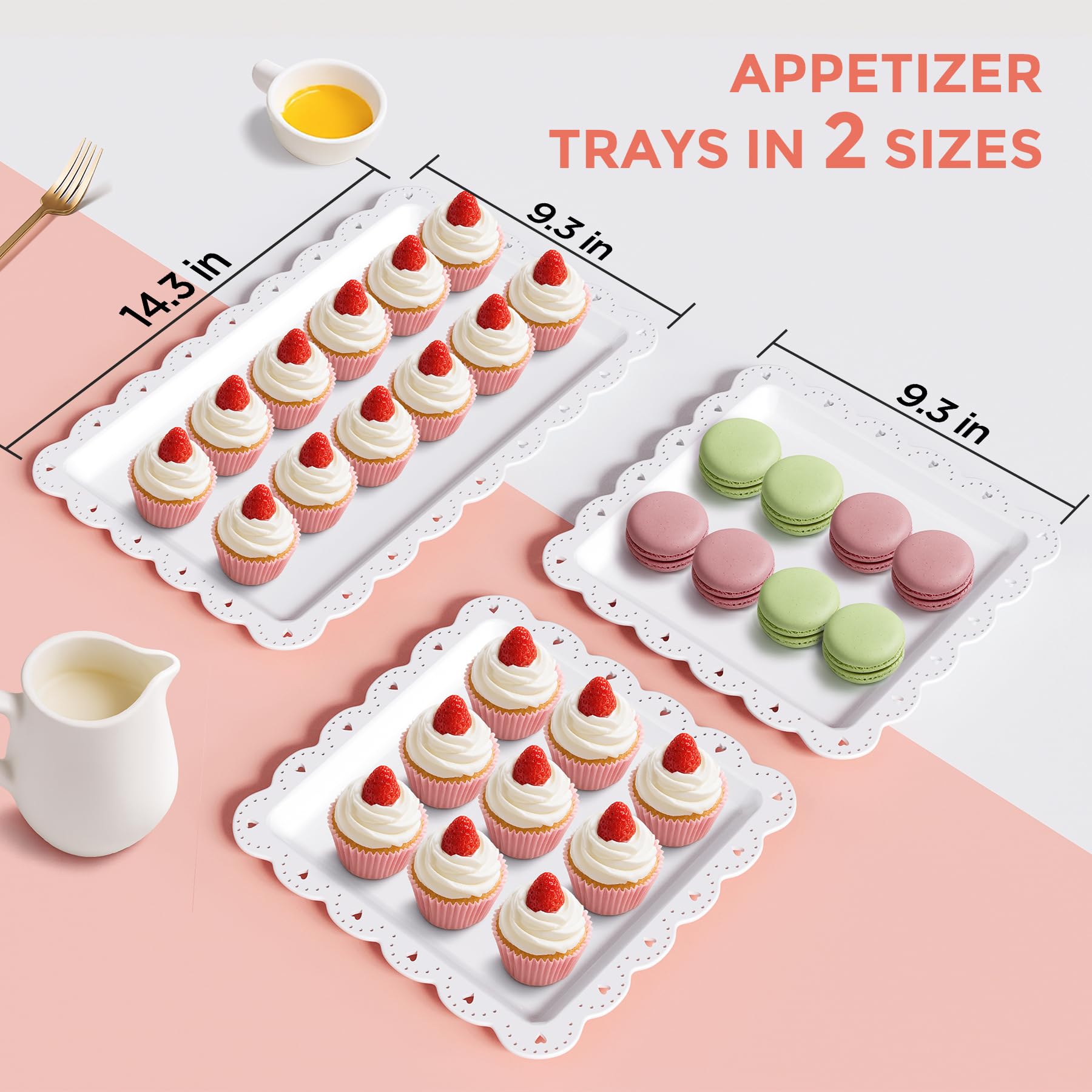 AIMSEAL 2-tier round stand in use holding donuts and macarons