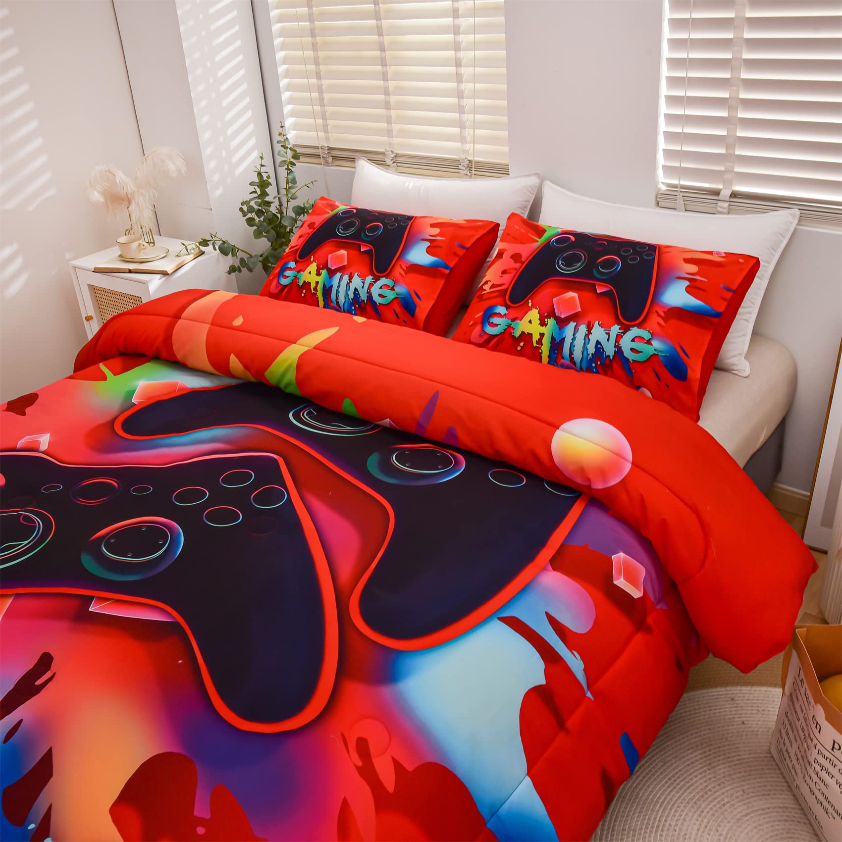 Aimuan printed gamepad detail showing reactive dye clarity and lasting color