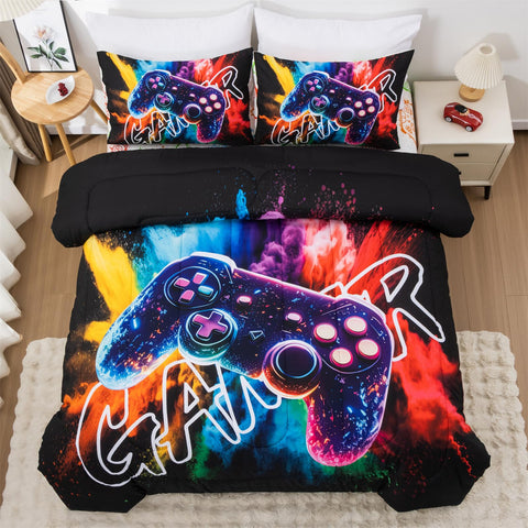 Aimuan styled in bedroom with gaming setup for a cohesive themed look