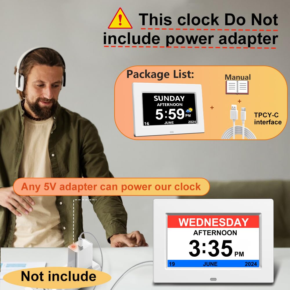 AINFTIME close-up of large high-contrast font improving readability for seniors