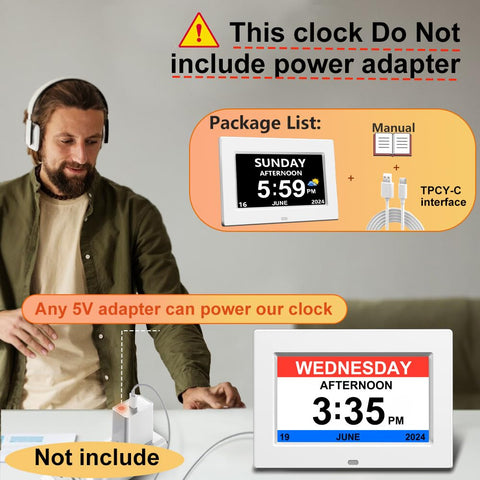 AINFTIME close-up of large high-contrast font improving readability for seniors