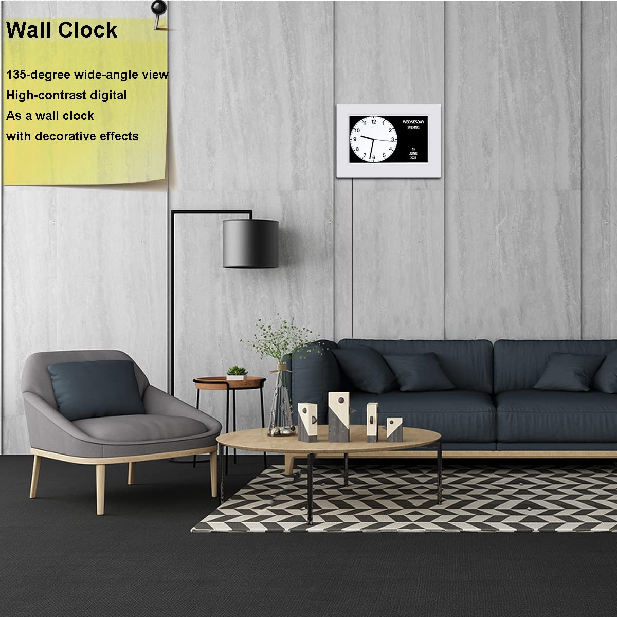 AINFTIME color photo-frame display with family photo for familiarity