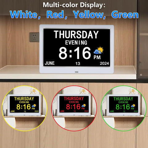 AINFTIME displaying family photos as digital frame to comfort users