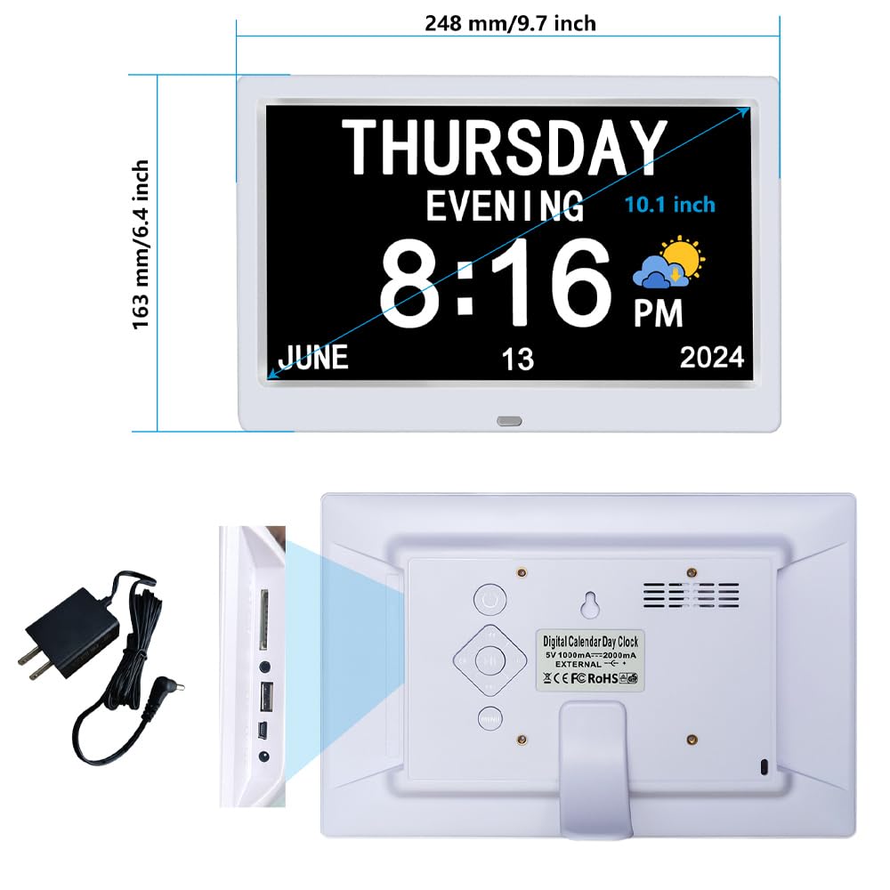 AINFTIME side profile mounted on wall showing slim modern design
