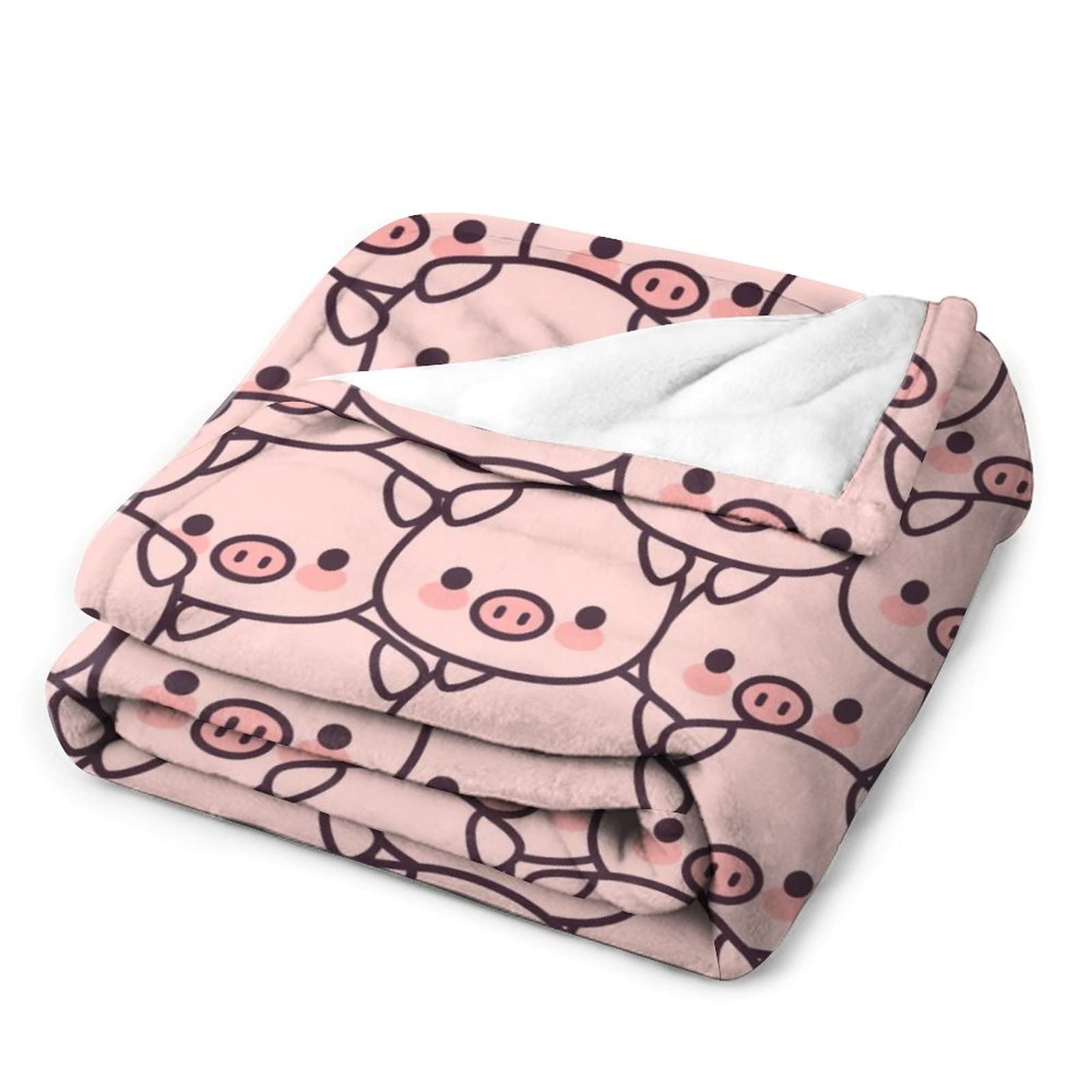 AIOMXZZ folded pig blanket compact for easy packing and travel convenience