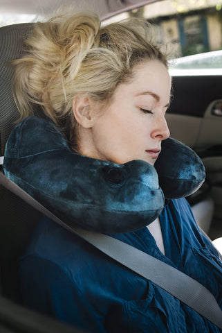 AirComfy Daydreamer packed in packsack with carabiner for lightweight portability