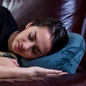 AirComfy Daydreamer cover removed showing removable washable cover for hygiene