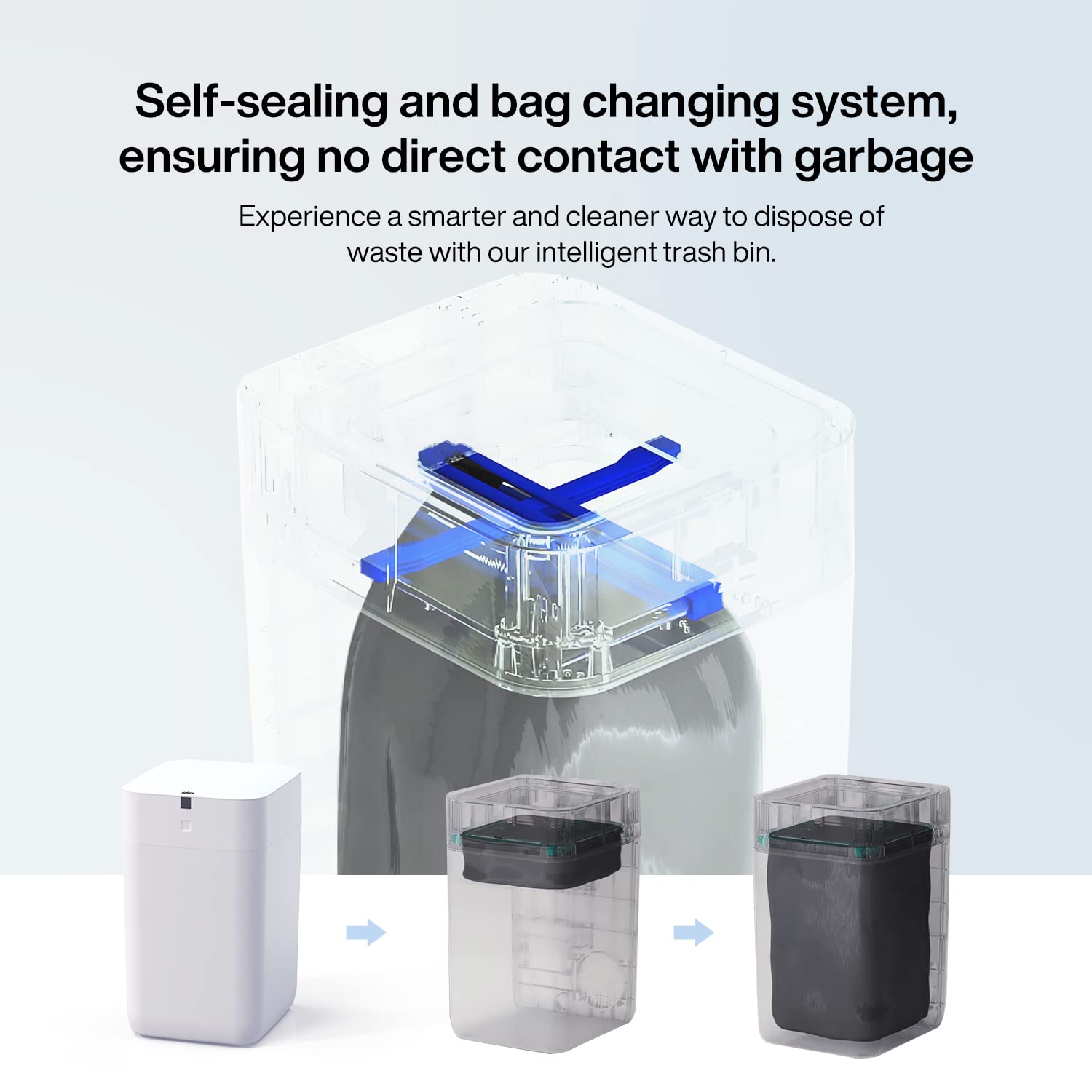 Airdeer close up of self‑seal button showing easy one‑touch sealing benefit