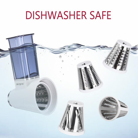 Airpro removable parts in dishwasher showing easy cleanup benefit