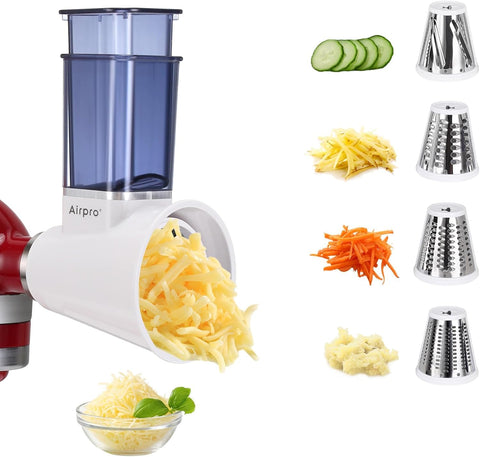 Airpro on kitchen counter in use with salad and toppings ready benefit
