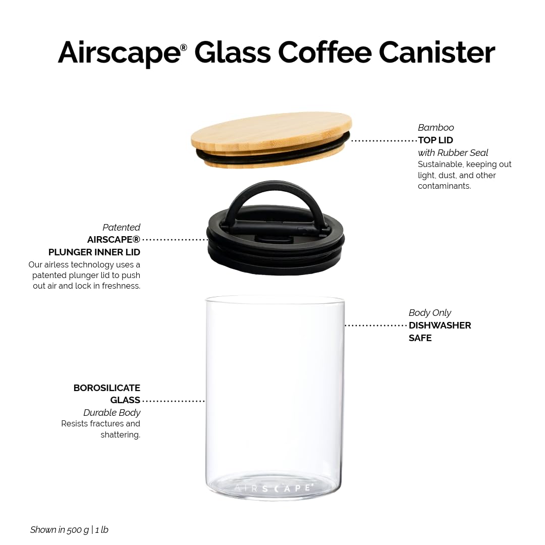 AirScape close-up of plunger lid demonstrating sealed freshness
