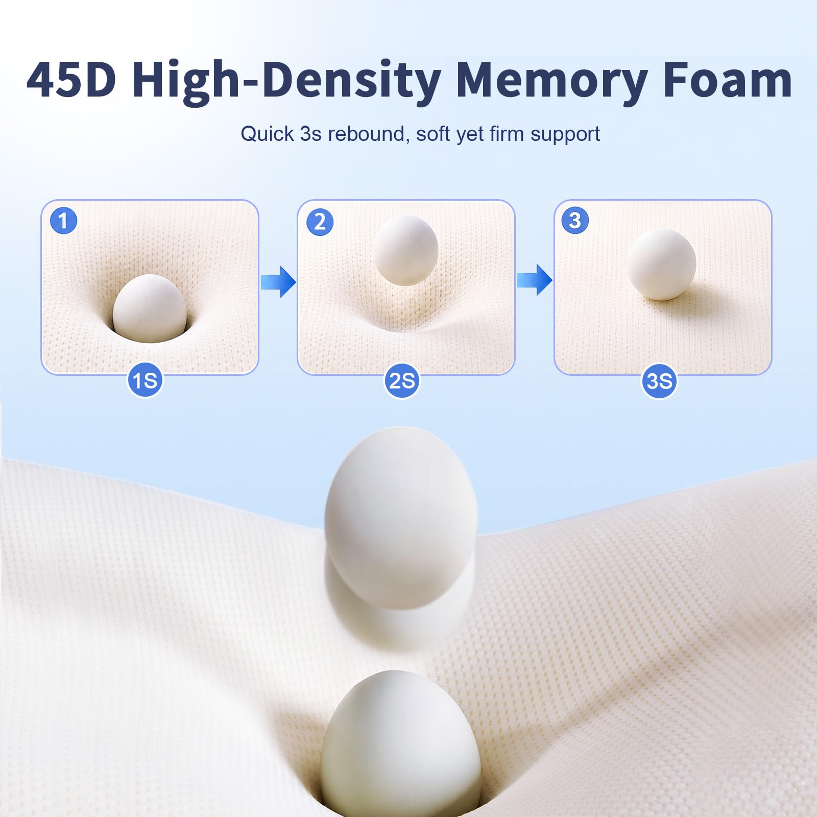 AIRSKY silky pillowcase texture that wicks moisture for cooler sleep