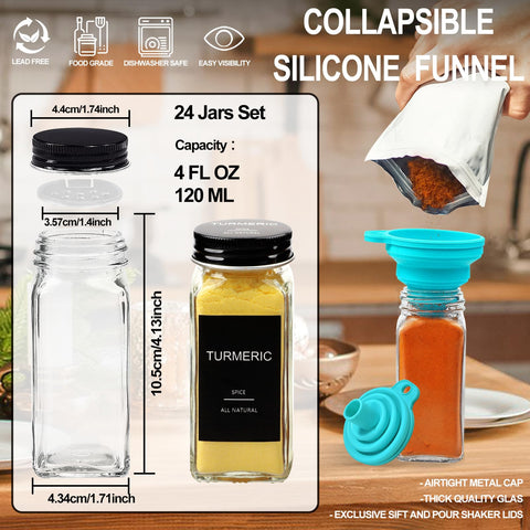 AISIPRIN close-up of square glass jar showing thick clear glass and tidy corners benefit