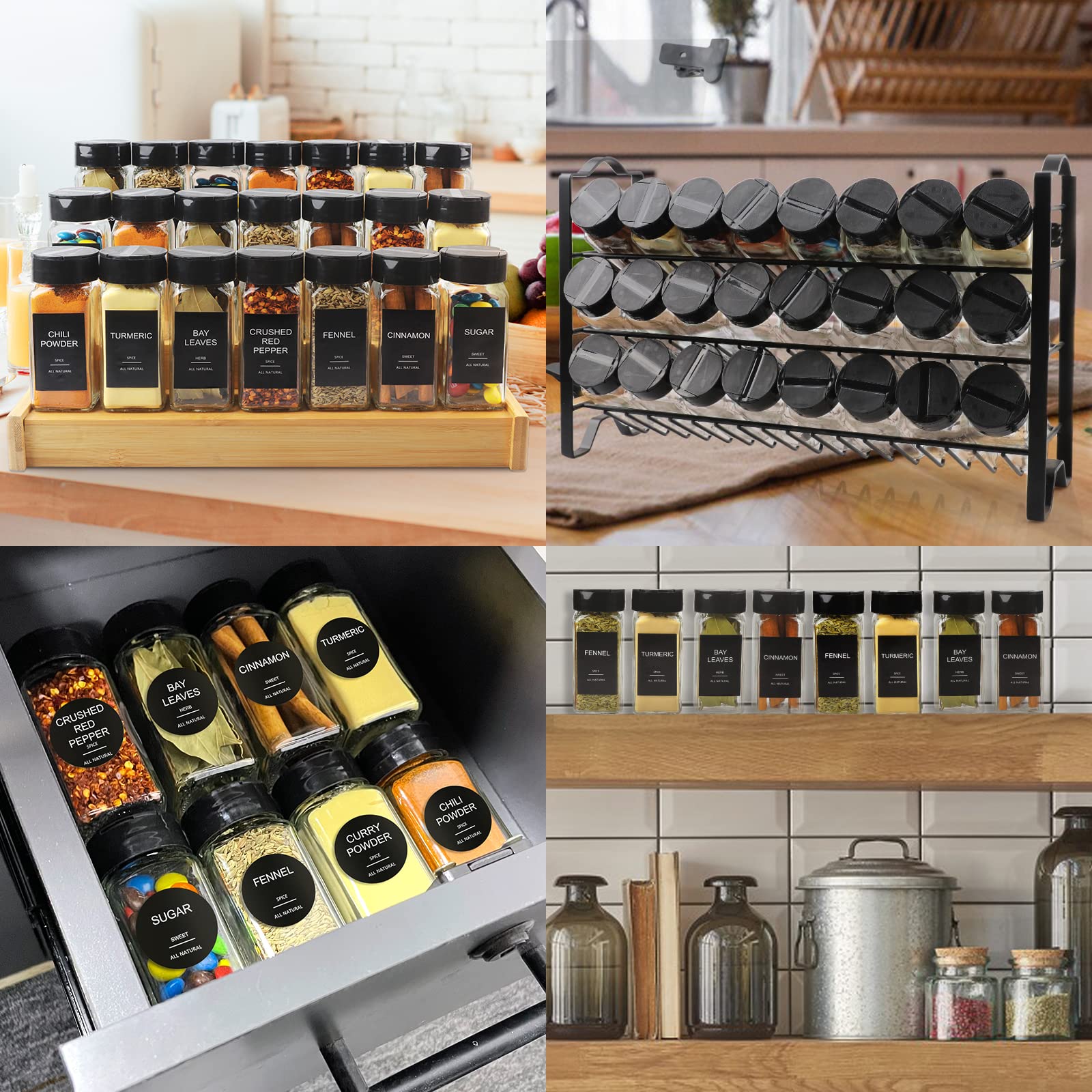 AISIPRIN jars styled on a kitchen counter conveying tidy, professional presentation
