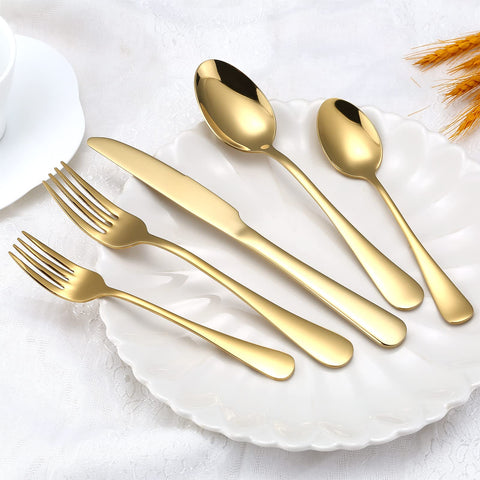 Aisoso teaspoon with salad fork pair showcasing proportional sizes and refined edges