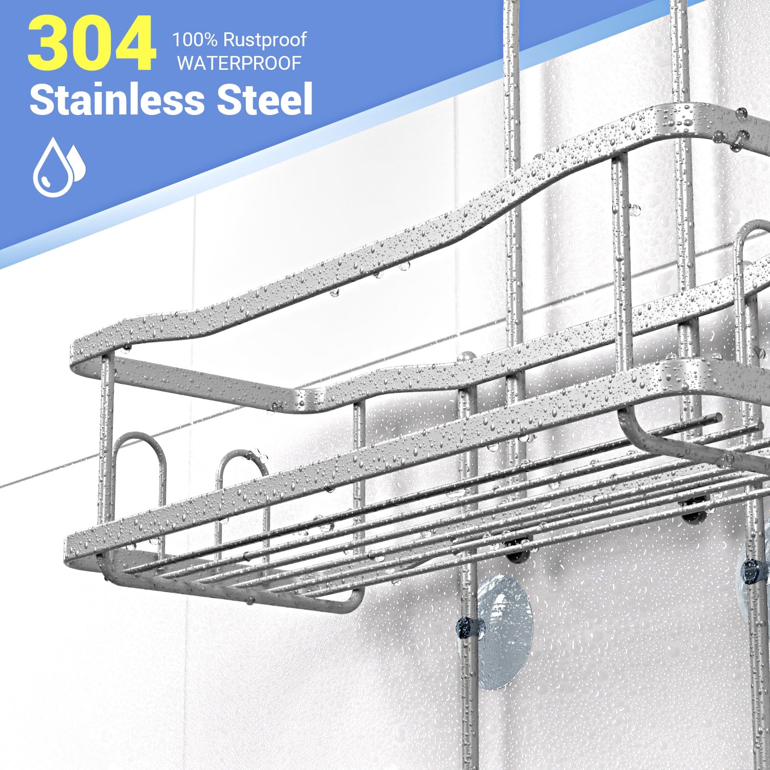 Aitatty top anti-slip collar and hanger securing stability on showerhead