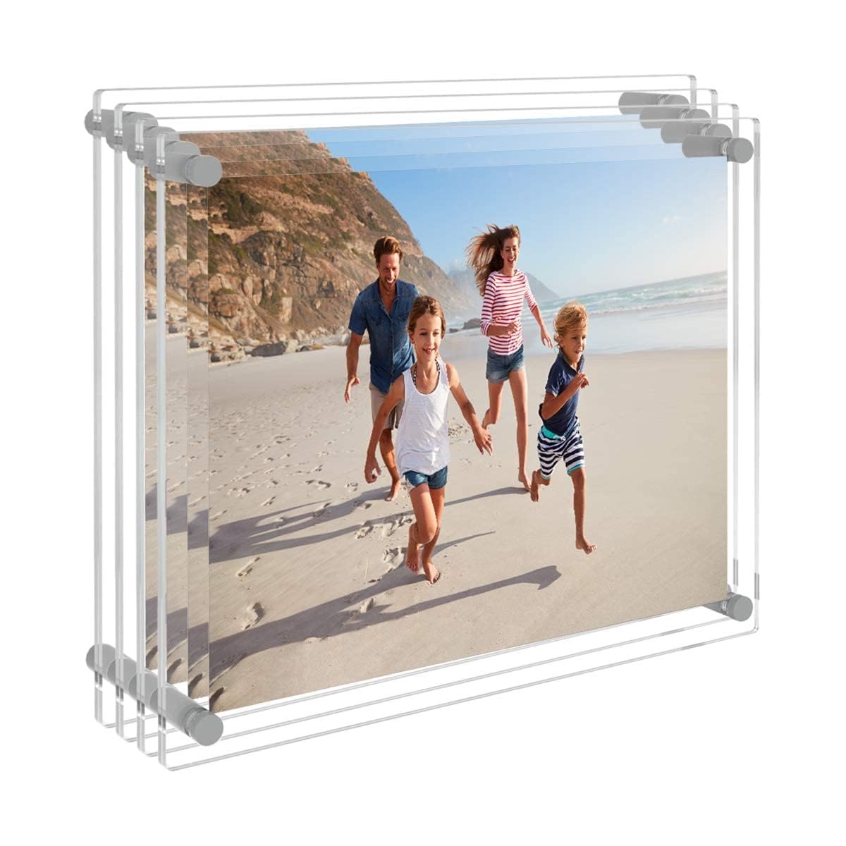 AITEE clear acrylic front view showing modern frameless benefit
