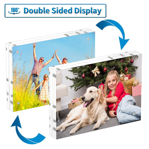 AITEE corner magnet detail showing secure hold and easy photo changes benefit