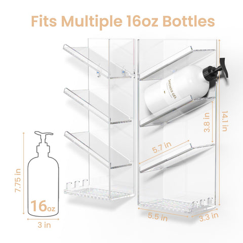 AITEE lower shelf holding soap and brushes for extra organization and convenience