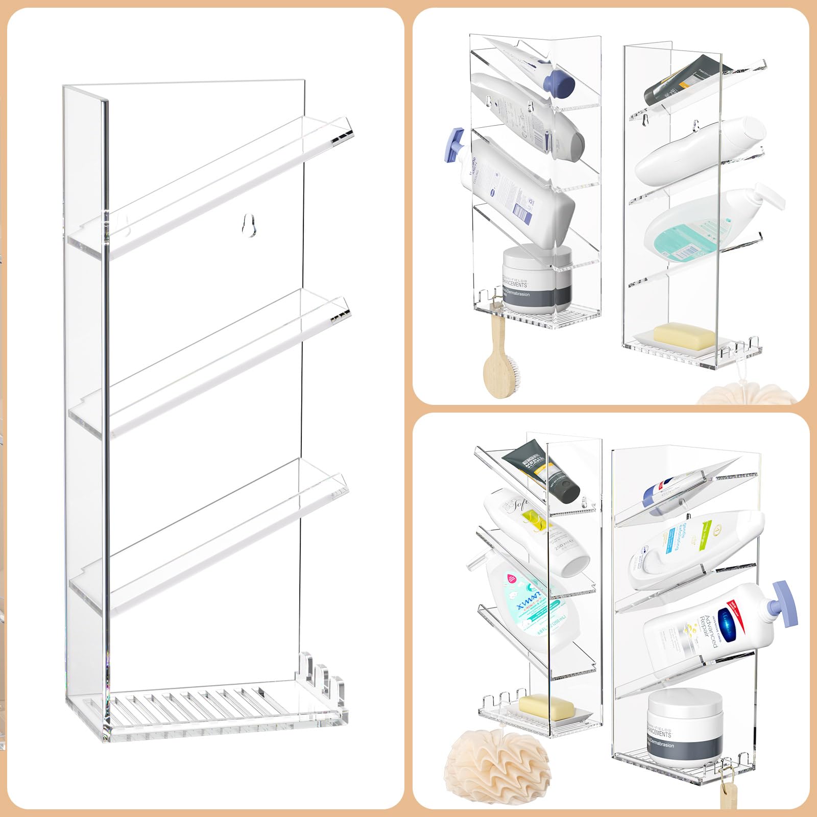 AITEE next to standard bottles showing compact footprint and space-saving benefit