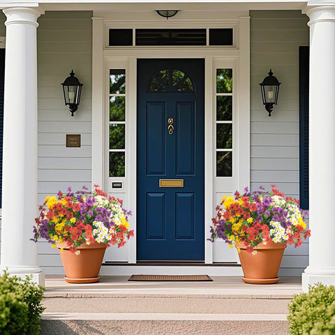 AITISOR arranged in a rectangular window box adding instant curb appeal