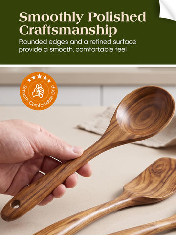 AIUHI ladle and spaghetti server in use serving pasta and soup efficiently