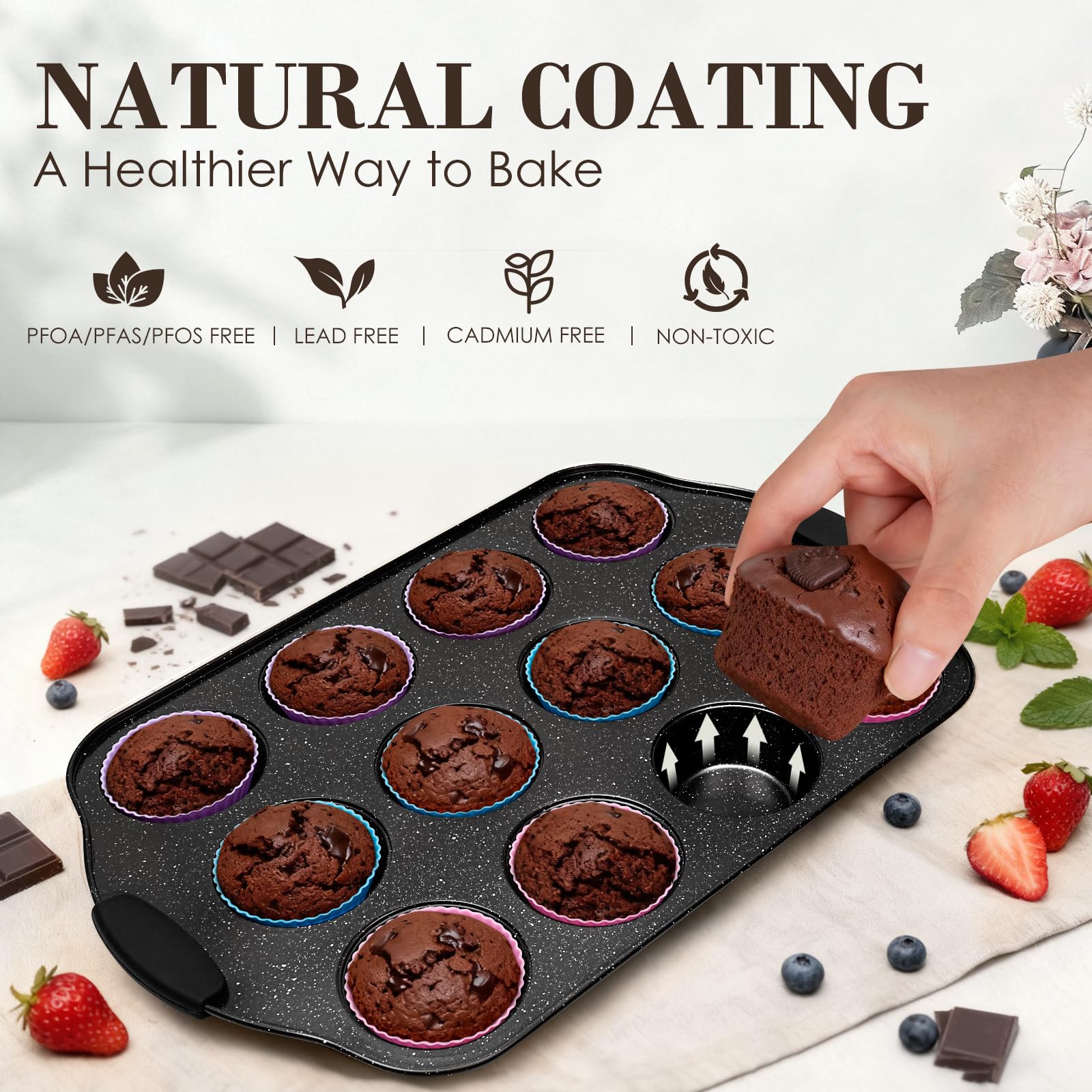 AIVIKI half sheet with cooling rack and baked cookies showing even-baking benefit