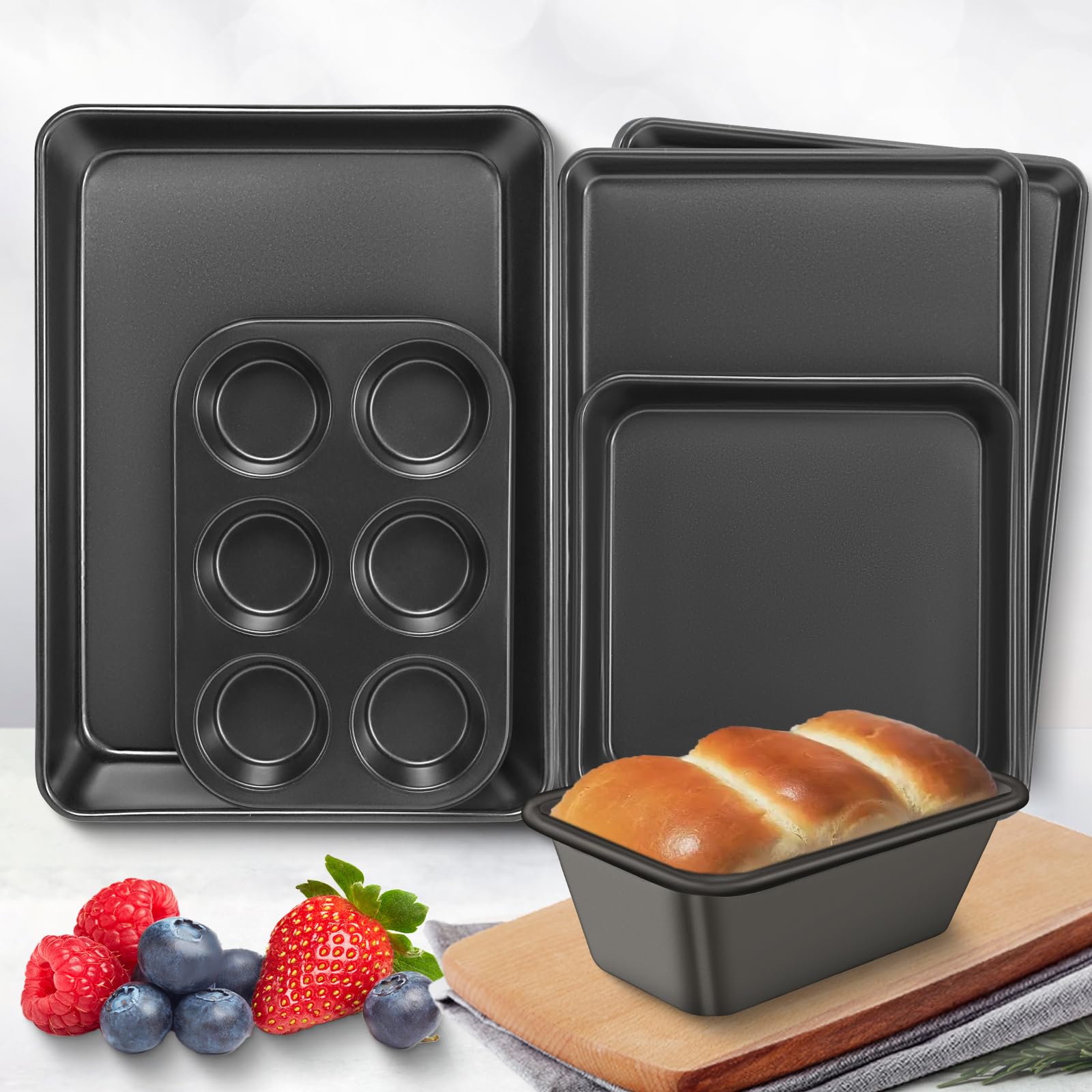 AIVIKI nested pans stacked for compact storage saving kitchen space