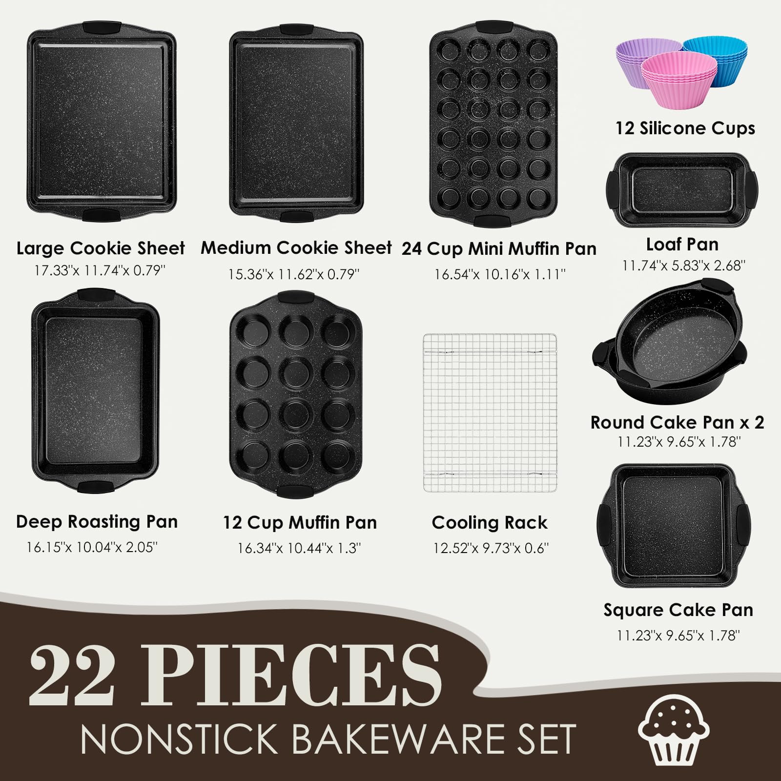 AIVIKI stacked pans demonstrating compact organization and space-saving benefit