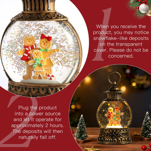 Aixuler gingerbread scale on mantel illustrating compact size and display use