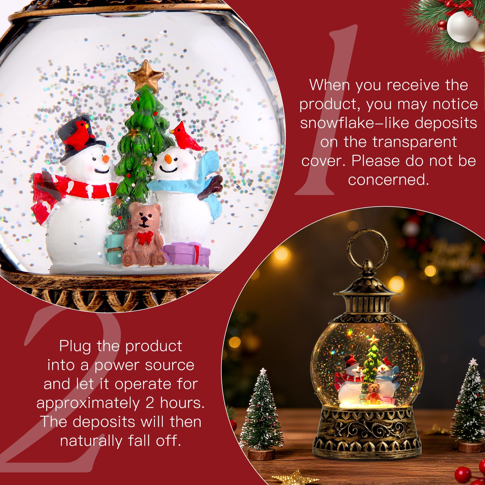 Aixuler on mantel lifestyle display adding warm holiday ambience