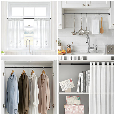 AIZESI tension rod used for closet organization providing quick storage solution