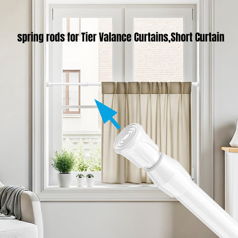 AIZESI rod partially extended to show adjustable 27 to 37 inch range for easy fitting