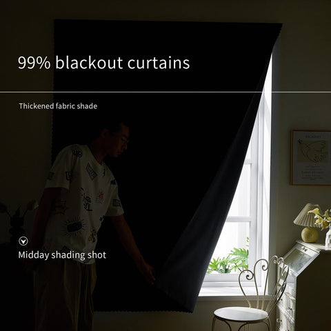 AJAZZ installed in bedroom demonstrating complete darkness and improved sleep environment