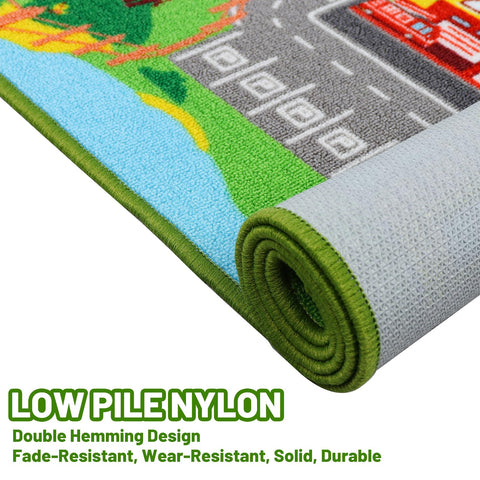 AKASISRUG non-slip latex backing detail, keeps rug securely in place