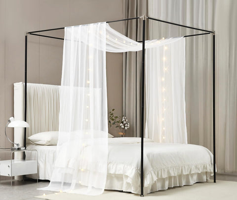 Akiky in staged bedroom setting showing romantic ambiance and styling idea