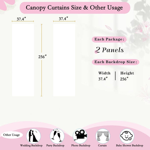 Akiky long panels pooled on floor showing 228" length and dramatic scale