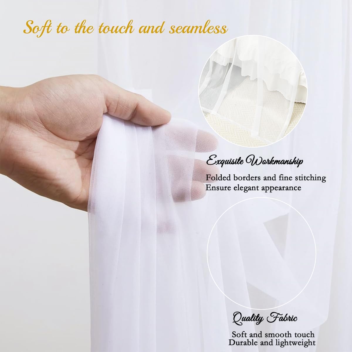 Akiky round LED light detail glowing softly to create ambient bedroom lighting