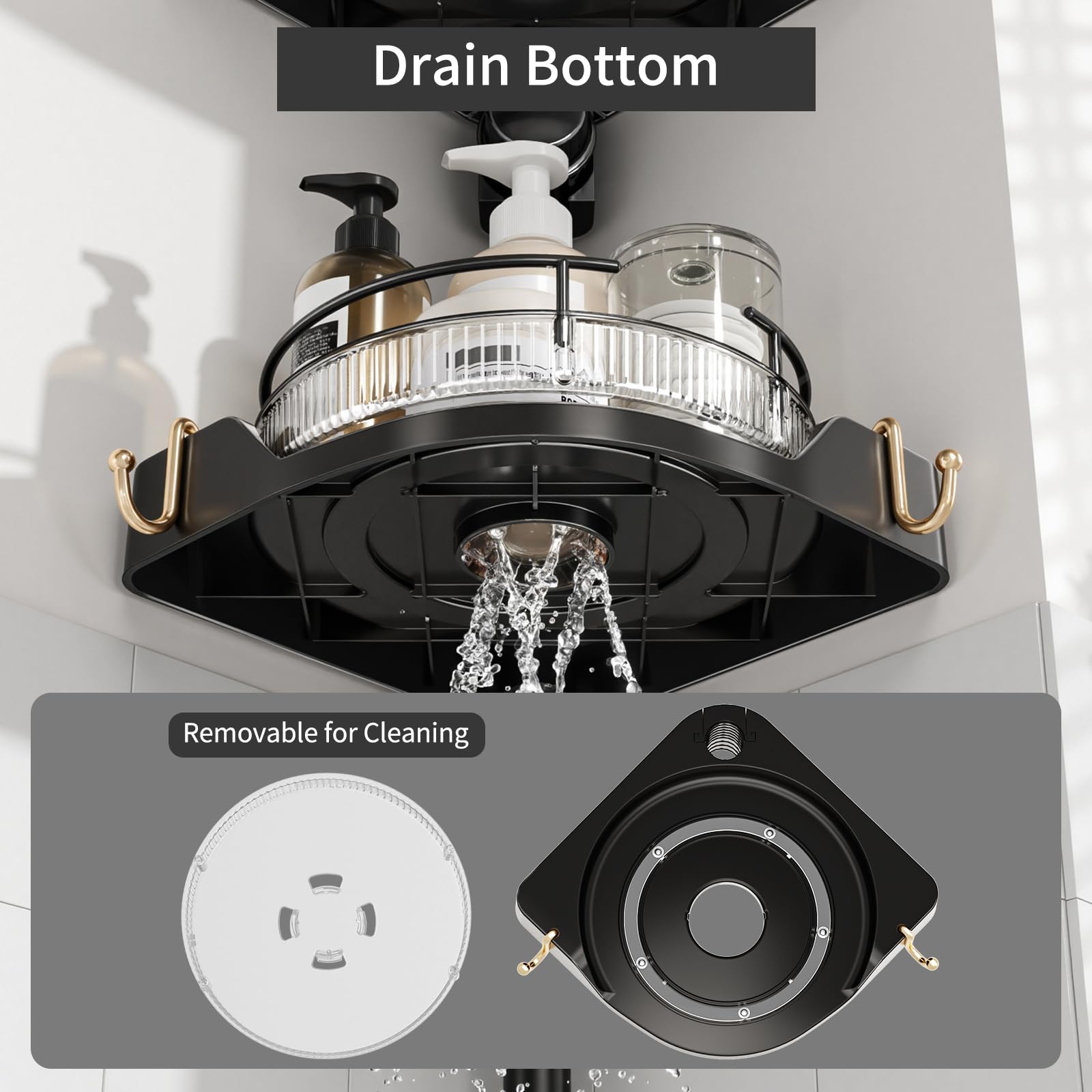 akinbas detachable basket cleaning showing removable trays for easy wash