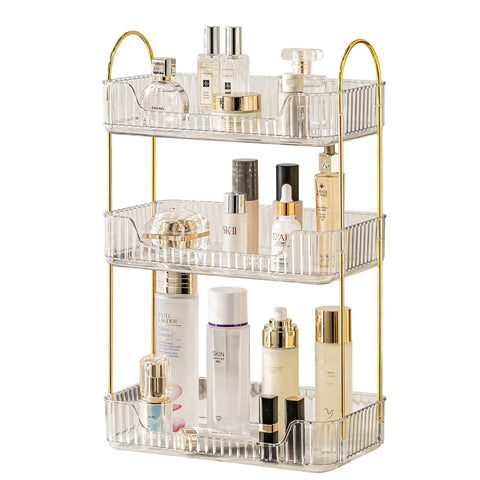 akinbas front view showing full three-tier organizer and tidy storage benefit