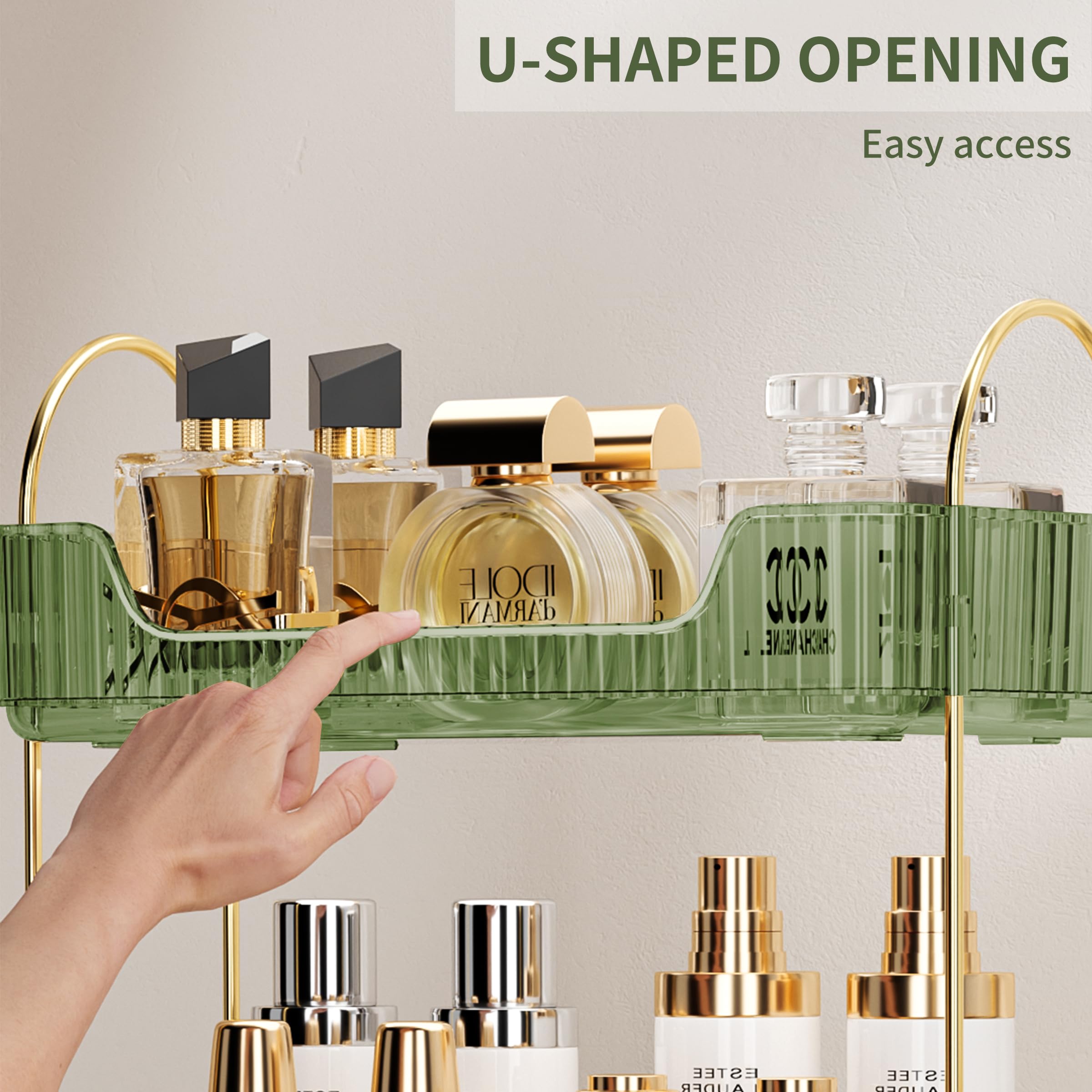 akinbas top tier loaded with perfume bottles for easy access benefit