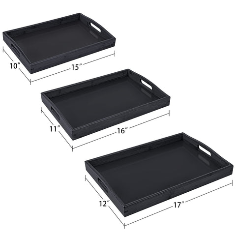AKKAJJ tray in use with breakfast spread demonstrating stability and serving convenience