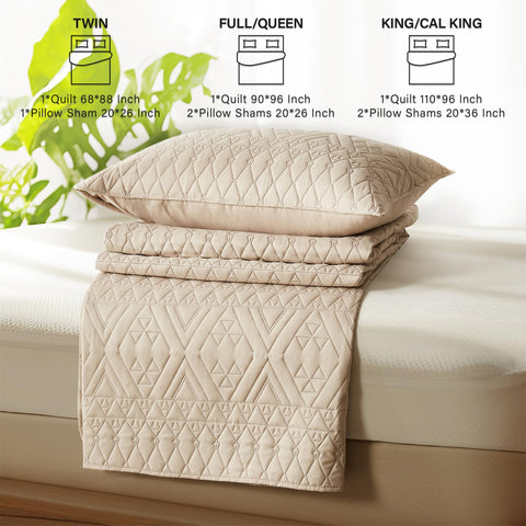 akkialla quilt folded for storage illustrating easy-care and compactness