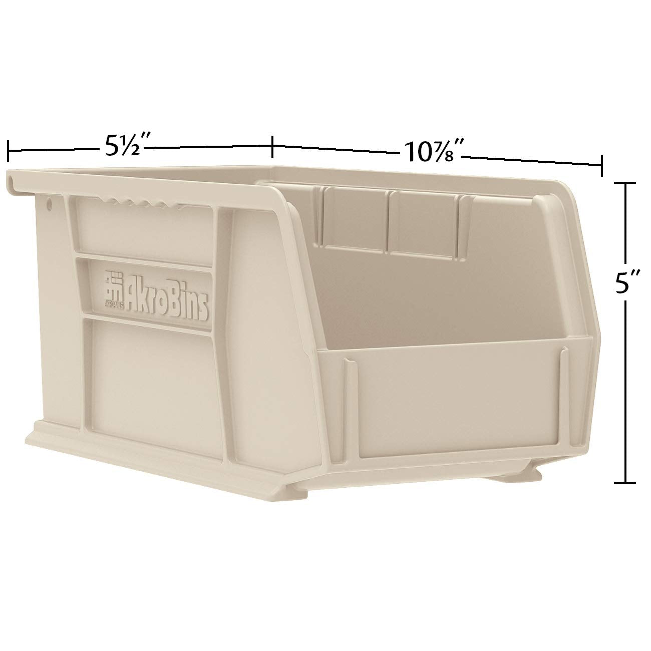Akro-Mils curved-front close-up for easy retrieval of small parts