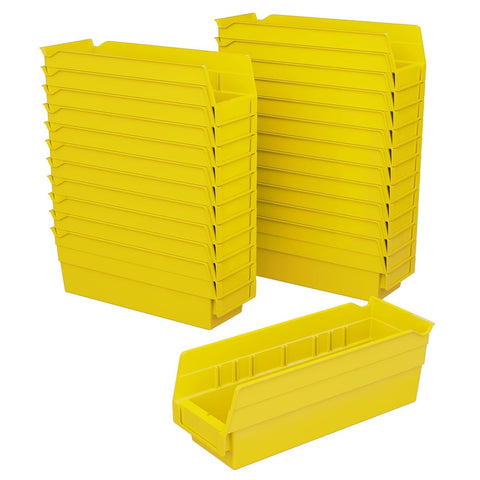Akro-Mils front view of 24-pack showing uniform yellow organization