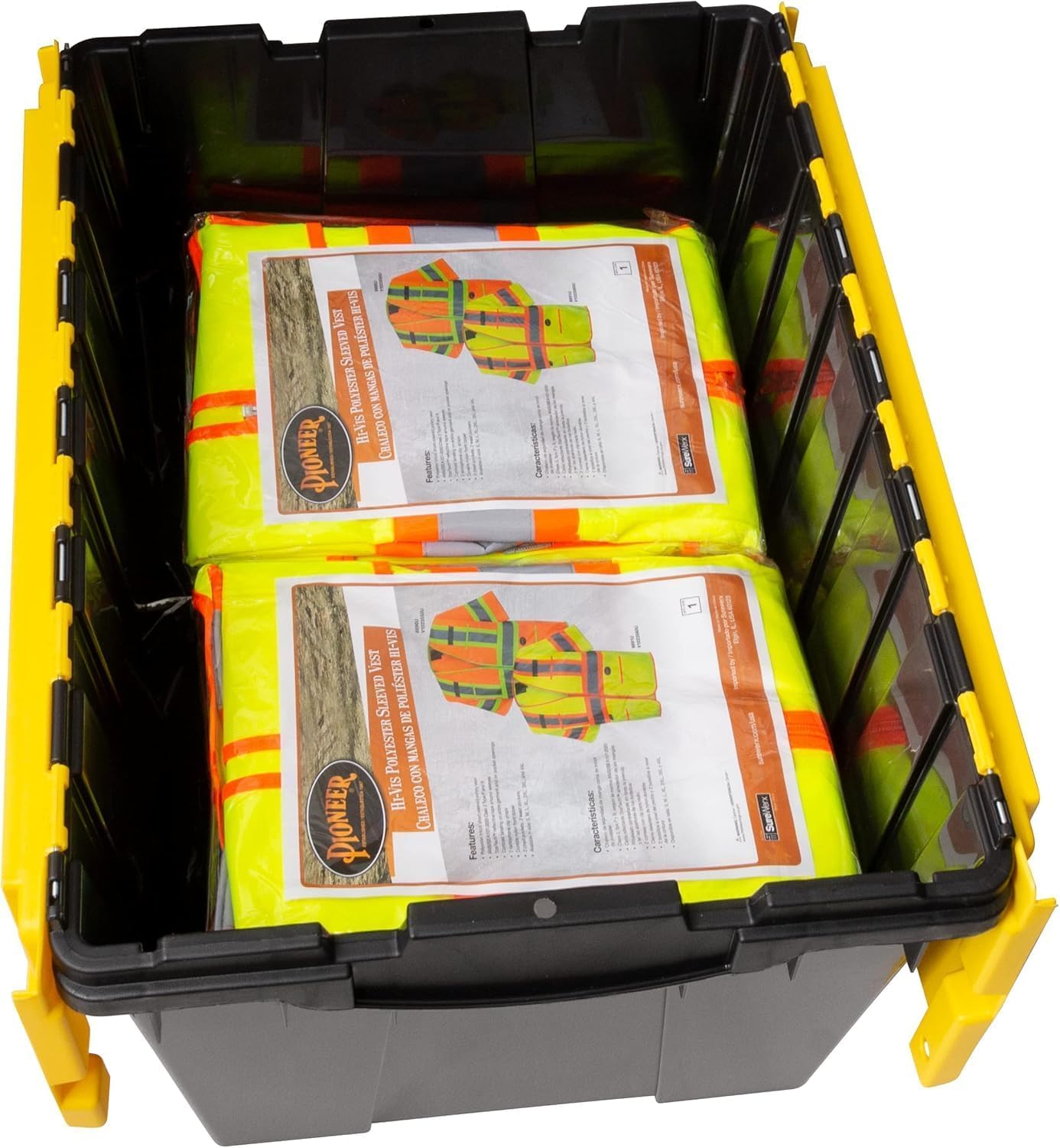 Akro-Mils KeepBox arranged in truck bed showing reliable transport and cargo organization