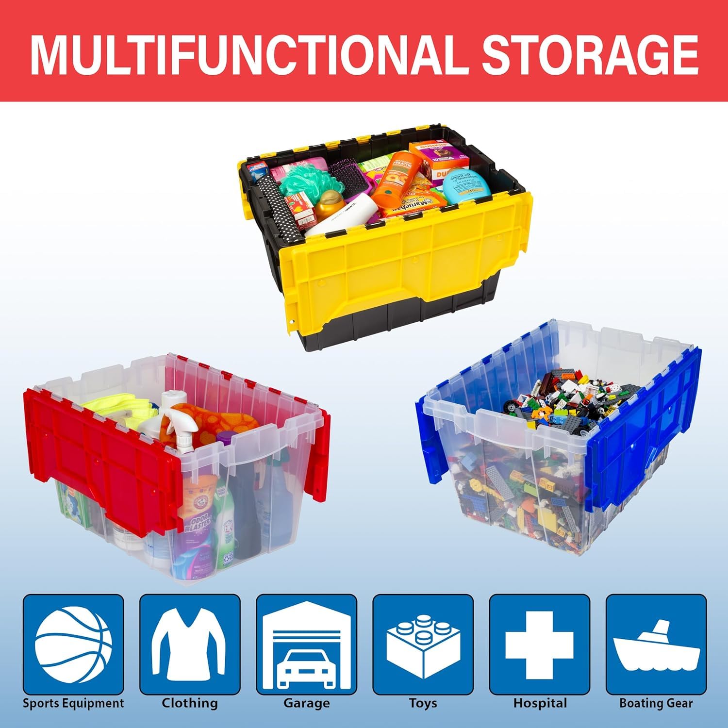 Akro-Mils KeepBox molded side handle close-up for comfortable secure carrying